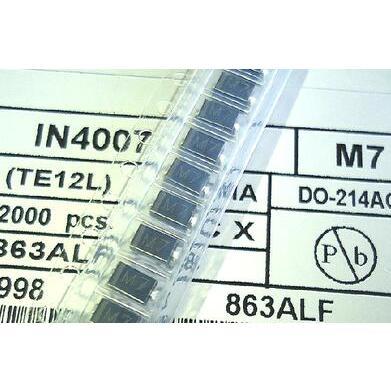1N4007 IN4007 4007 DIP DO-41 1A 1200V M7 SMD SMA 1A 1000V 100pcs/lot
