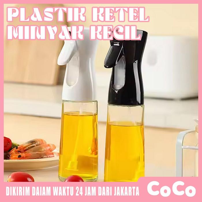 300ML Botol Spray Tekanan Tinggi Botol Semprot Spray Minyak Goreng Olive Oil 500ml