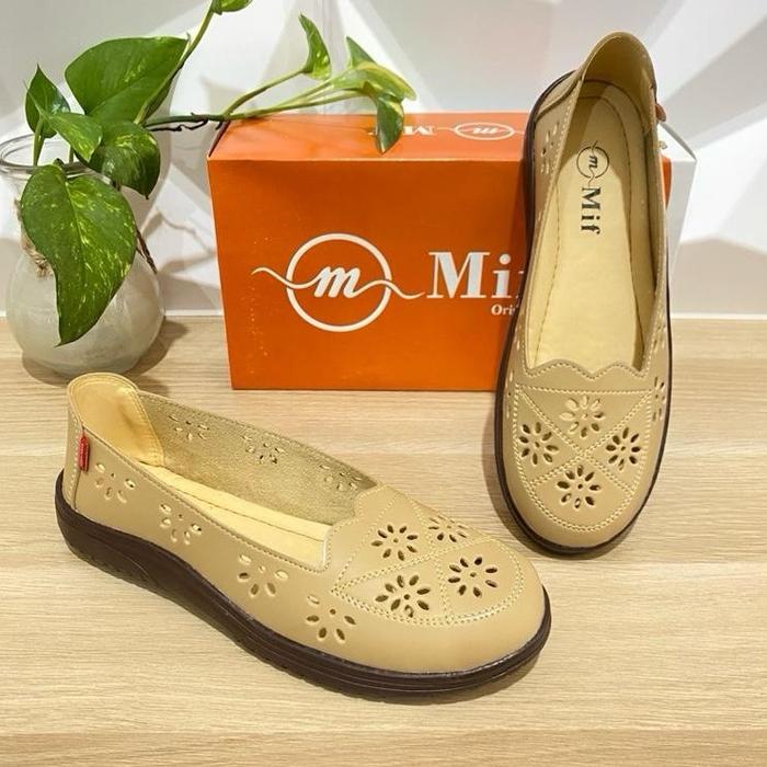 SLAVINA SEPATU WANITA SLIPON FLATSHOES WANITA MIF ORIGINAL