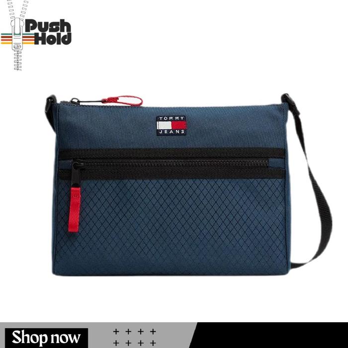 Tommy Hilfiger TJM ARCHIVE SACOCHE Tas Selempang Pria Original - Navy