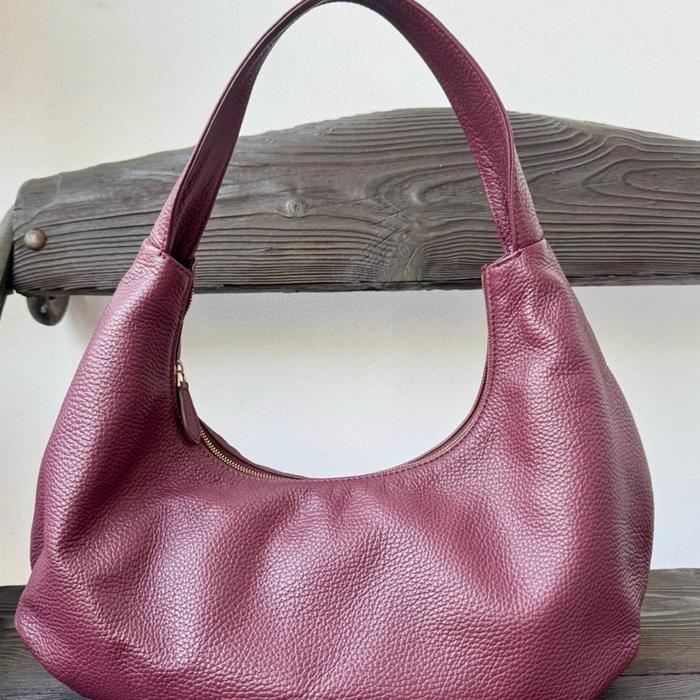 Preloved Rounn Jenni Shoulder Bag - Tas Bahu Wanita Elegan dengan Desain Minimalis dan Warna Marun
