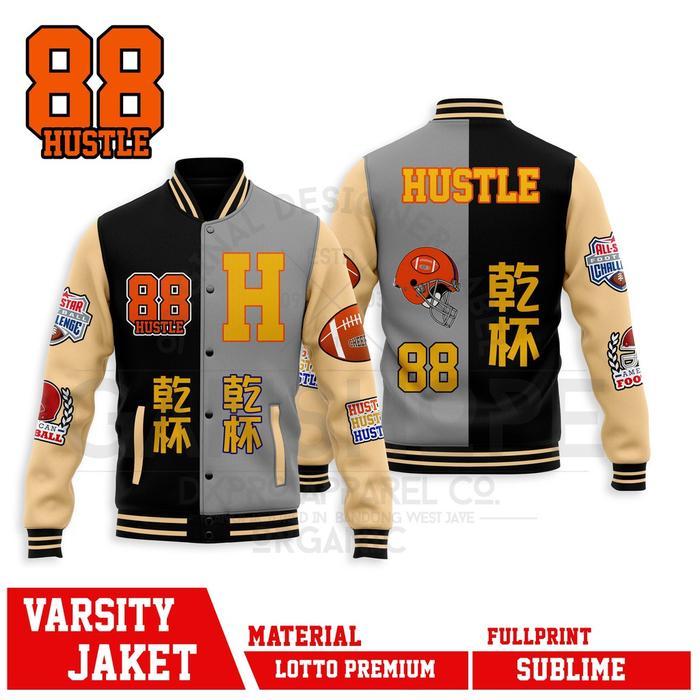 JAKET VARSITY Baseball HUSTLE 88 - XS