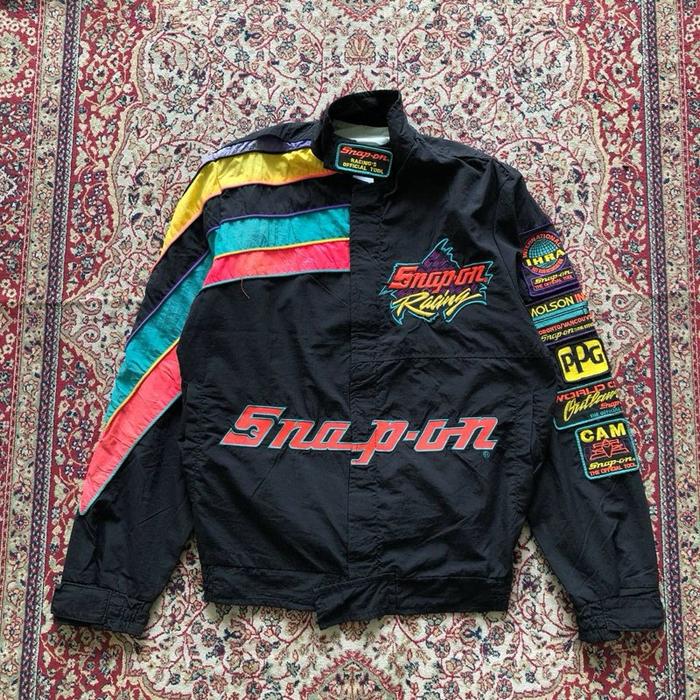 Jaket Vintage snap on racing nascar jacket  Vintage Nascar apparel i433