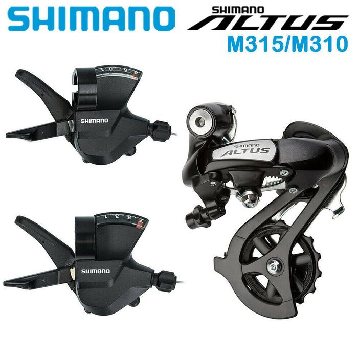 Shimano Altus Pemindah Gigi Belakang, SL-M315 RD-M310 7/8 Kecepatan