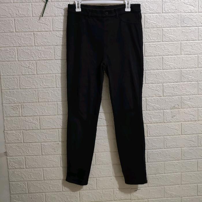 jegging uniqlo hitam ori lp 80-100cm pj 100cm uk abg remaja dws 32 34 36 masuk