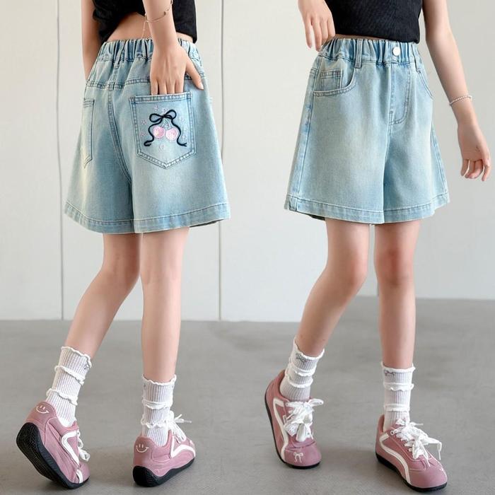 Crisbelleshop CR013 Celana Jeans anak perempuan - Jeans pendek anak cewek fashion