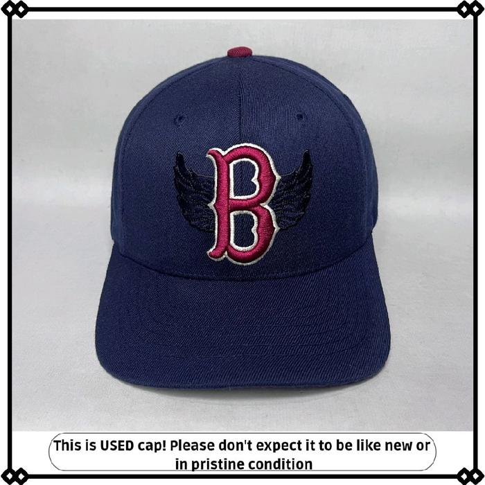 topi MLB Boston builtup bigsize original second ukuran besar L-XL