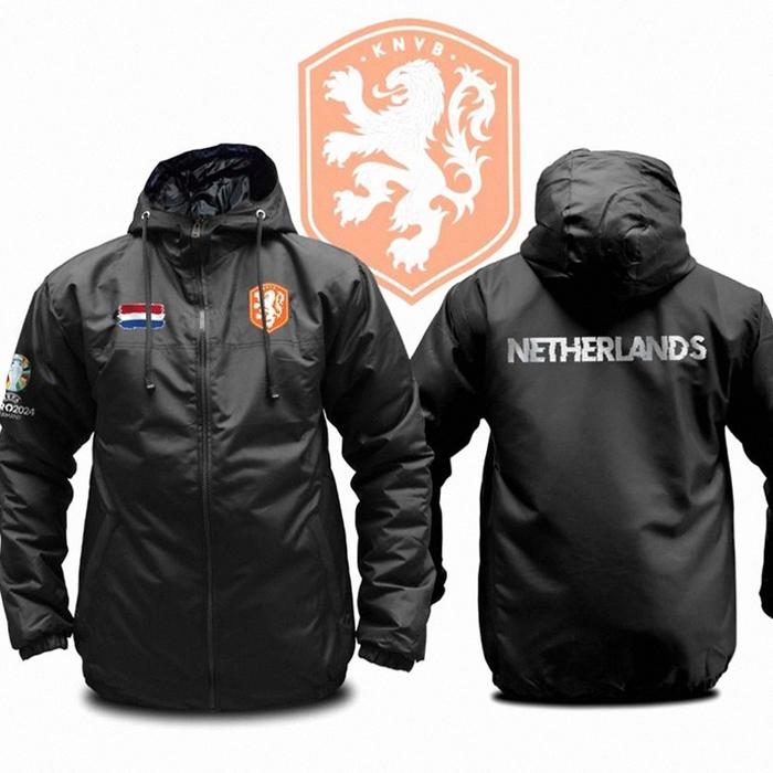Jaket Timnas Belanda Netherland Oranje Jaket Pria Bola Euro 2024 Parasut Semi WF | Hot Item