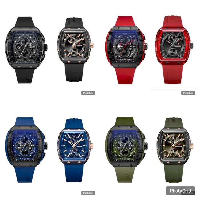 JAM TANGAN COUPLE EXPEDITION EXP 6782 / E6814  ORIGINAL - TALI KARET - GARANSI RESMI 1 TAHUN