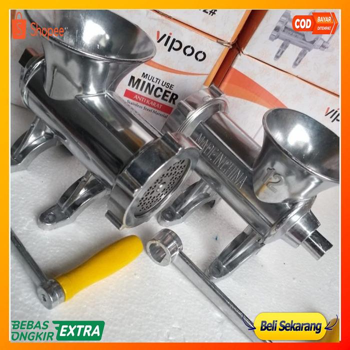 Gilingan Daging Anti Karat Aluminum Vipoo A12 Gilingan Gethuk Lindri Meat Mincer Vipoo A12 ORI