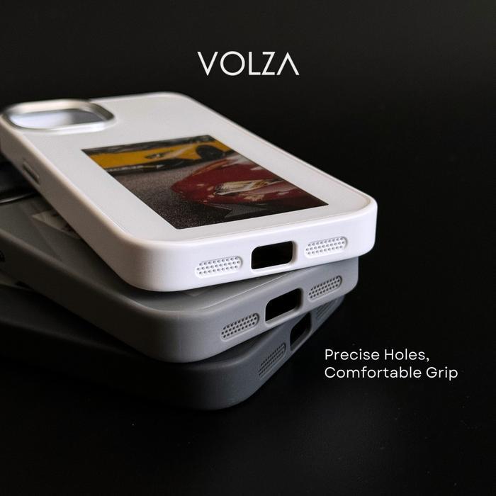 VOLZA Case for iPhone 13-16 & Samsung  Metal Protection diy case smart screen *