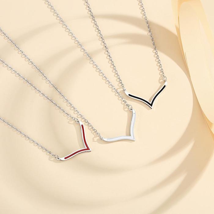 LM415 Kalung Wanita Fuji Titanium Wanita Aksesoris Fashion