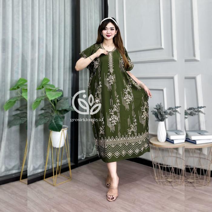 Daster Lowo Klaten Jumbo Rayon Batik Premium Busui Nyaman Adem Promo !