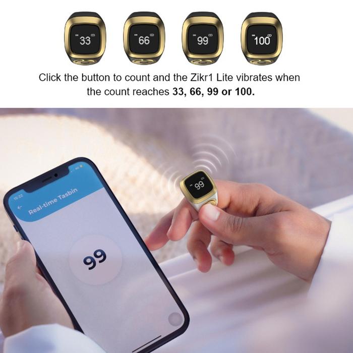 Ring / Smart Ring Tasbih / Cincin Tasbih Ala Sultan Dubai /Bluetooth Ring