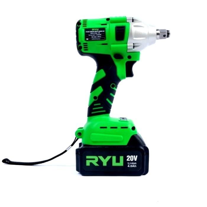 RYU CORDLESS IMPACT WRENCH RCW 20V/MESIN PEMBUKA BAUT BAN MOBIL BATTERY