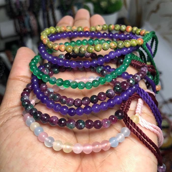 Gelang Batu Alam Ukuran 4mm