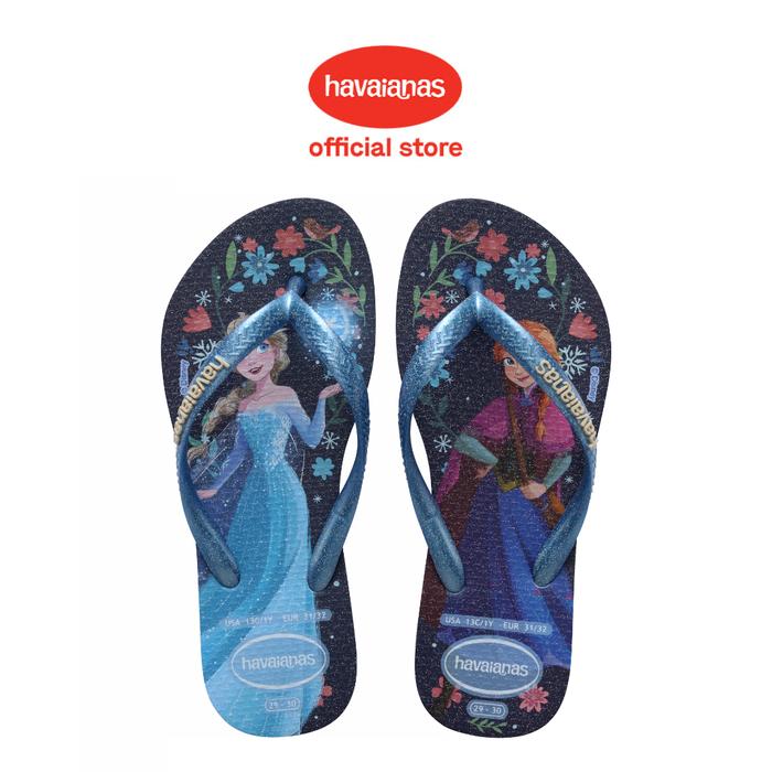Havaianas 2704 Kids Slim Princess Azul/Azul Lavanda - Sandal Anak