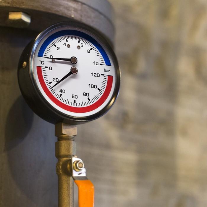 Compact Thermo-manometer Boiler Temperature Pressure Gauge Mearsuring
