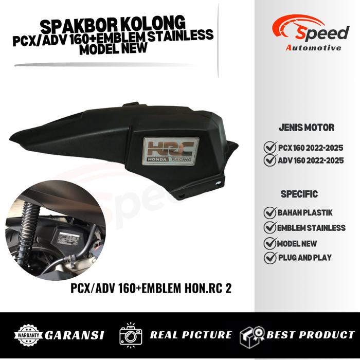 SPAKBOR KOLONG PCX 160 ADV 160 2022-2025 ABS CBS + EMBLEM STAINLESS