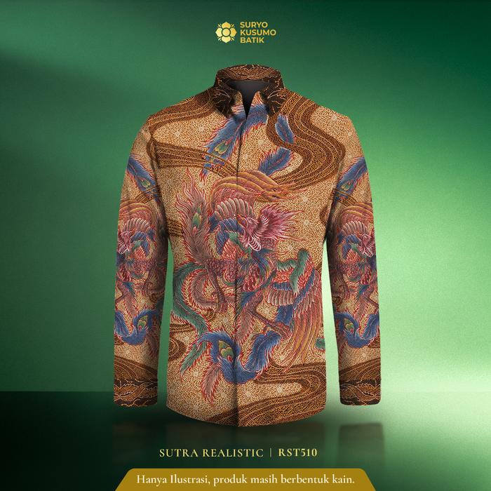 Kain Batik Tulis Sutra Lukis ATBM Exclusive Suryo Kusumo - Cendrawasih