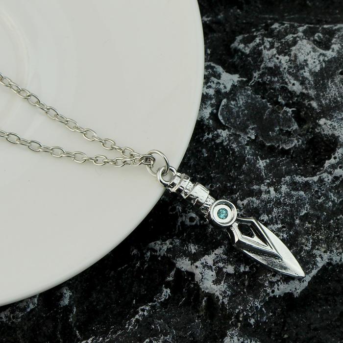 Gamer Valorant Jett Knife Necklace for Women Men Fashion Gamer Jewelry Accessories Knife Pendant Nec
