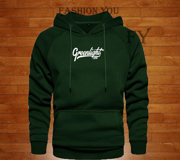 Baju Sweater Hoodie Distro Greenlight 1996 Text Putih Quality Premium Hoodie Pria Wanita Distro Fy D