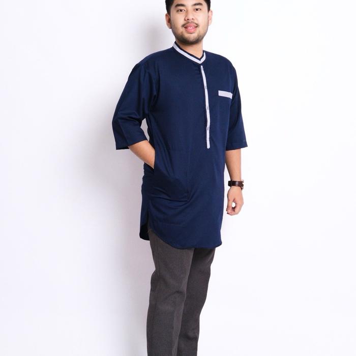 ALBATAR Baju Muslim Koko Pria lengan 3/4