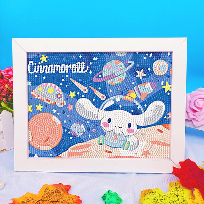 Diamond Painting Set DIY Diamond Painting Diamond Painting Cinnamoroll Kirim Bingkai Foto Anak-Anak