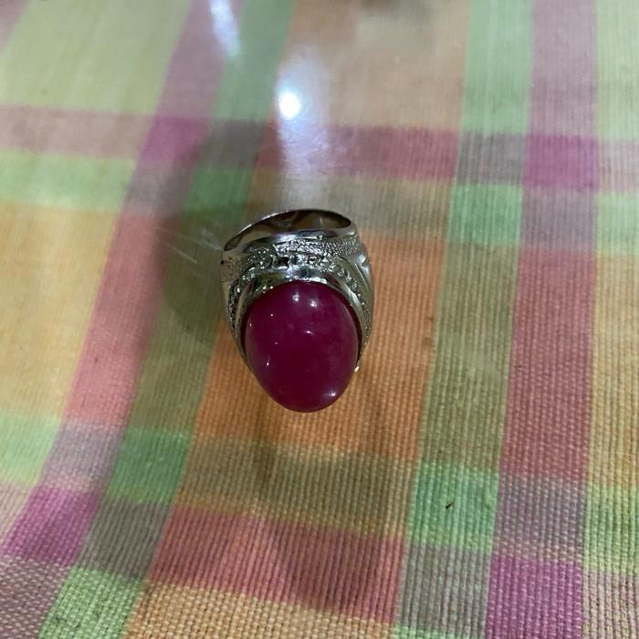 Cincin Batu Akik Natural Ruby Burma Berkualitas - Rings