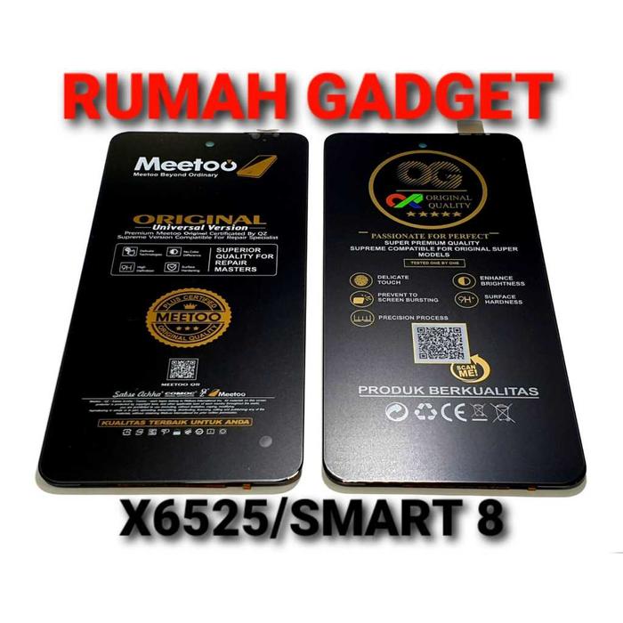 LCD INF X6525/X6526/X6528/SPARK 20/SMART 8/SMART 8 PLUS/HOT 40I/KJ5/KJ5N/ITEL P55 BLACK FULLSET TOUC