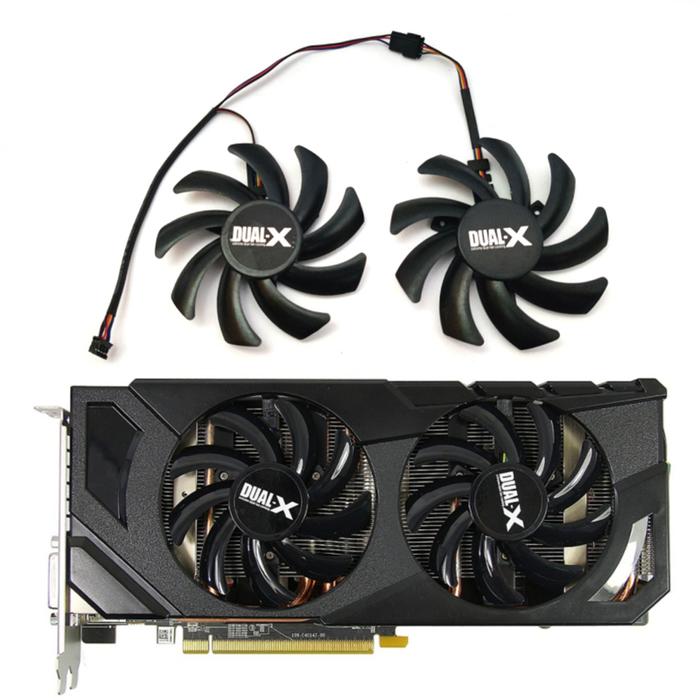NEW 1LOT 75MM 4PIN FD7010H12S HD 7850 GDDR5 GPU Fan,For Sapphire Dual-X HD7850 1G GDDR5 HD7850 2GB G