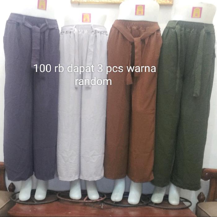 paket hemat 100 rb 3 pcs Kulot Kringkel Ukuran Jumbo untuk BB 60 kg - Dewasa, Panjang, Crinkle, Cewe