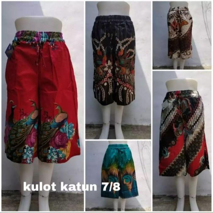 Ab. Celana Kulot 7/8 Batik Wanita Jumbo/Kulot Wanita /Kulot Batik
