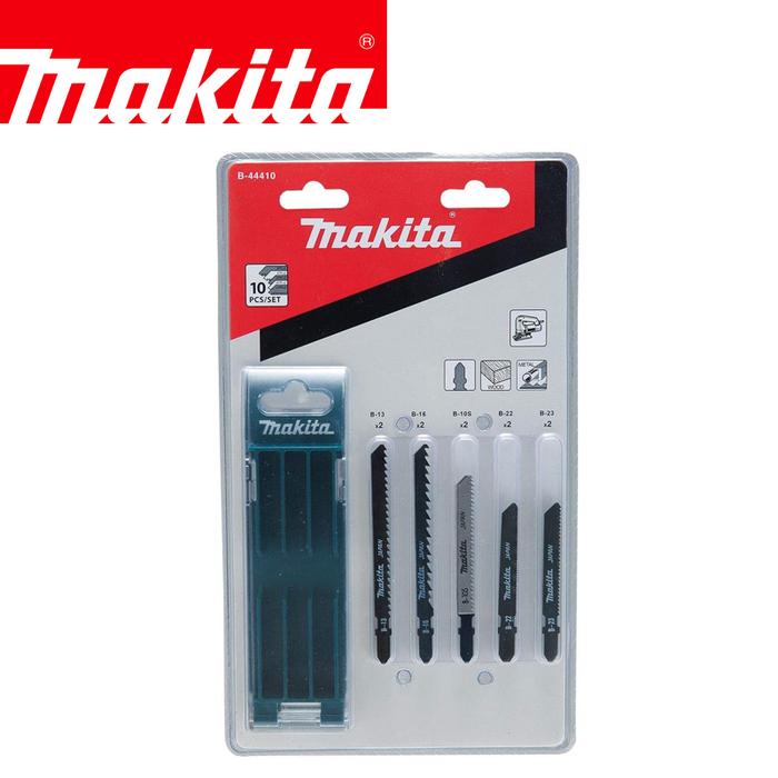 MAKITA B-44410 Original Jig Saw Blade Set 10Pcs For Wood and Metal Multipurpose Highly Hardness Dura