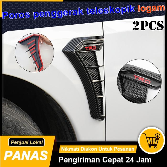 Nippy 2pcs Universal Eksterior Otomotif Aliran Udara Samping Mobil HD-717 Aliran Udara Samping Mobil
