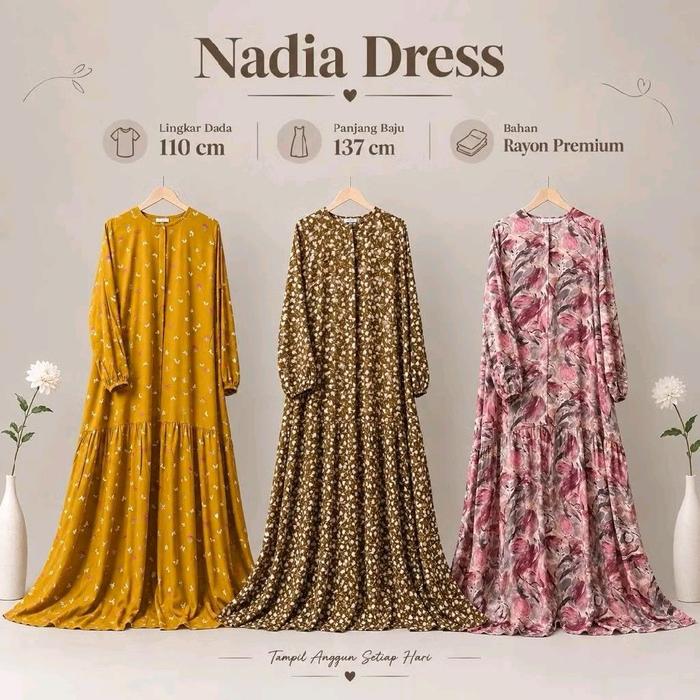 [ElkaLabel] - Nadia Dress Rayon Motif