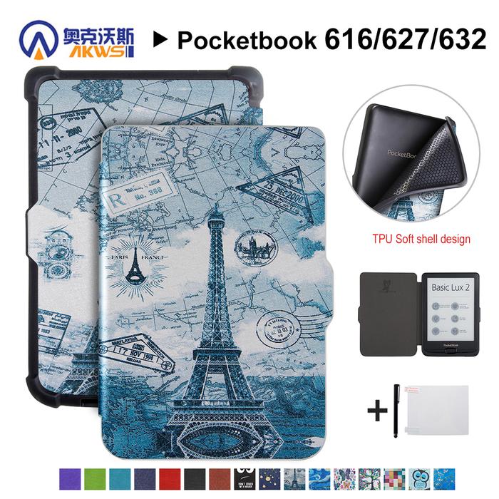 Walkers Slim Case for Pocketbook 616/627/632 Ereader PU Leather