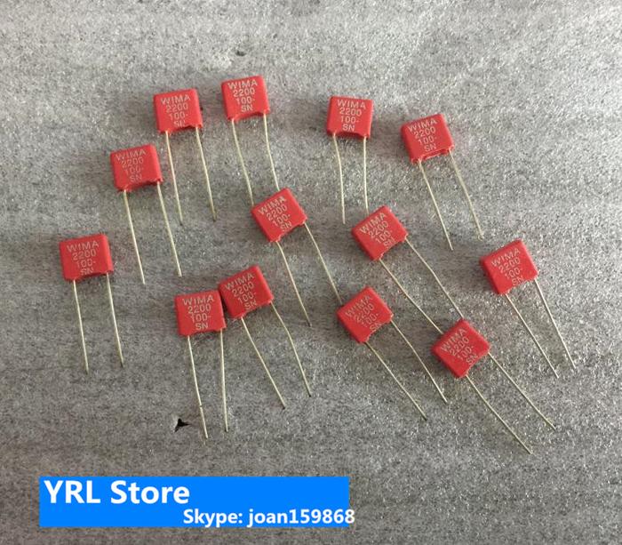 FOR New WIMA Germany Red Weima 2200PF 0.0022UF 100V feverish coupling