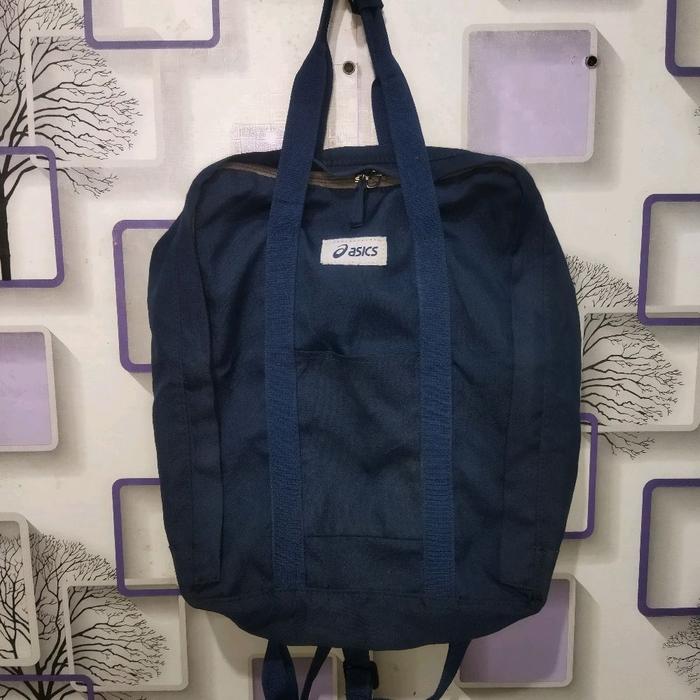 Ransel asics warna navy autentik
