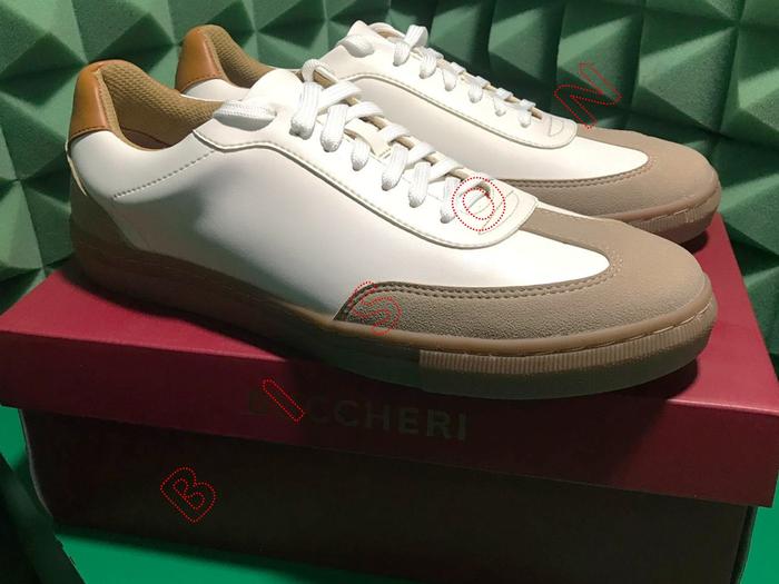 BUCCHERI LAURENT C1051 - WHITE Sepatu Sneakers Pria Warna Putih Model C1051 Kondisi BNIB Ukuran 43 4