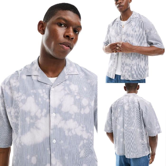 PULL&BEAR KEMEJA STWD GARIS BARU ASLI ORIGINAL