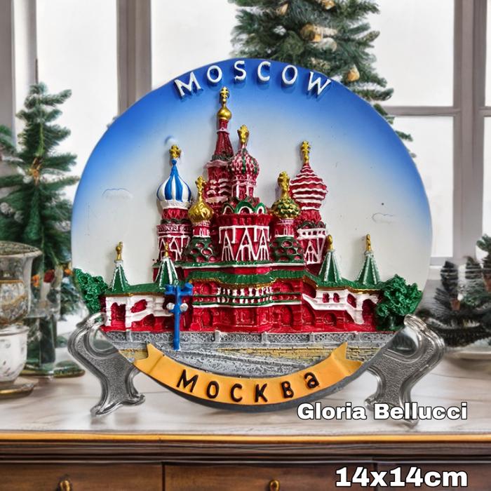 pajangan souvenir moscow piring mockba rusia hiasan dinding russia