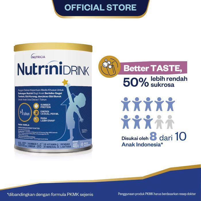 Nutricia Nutrini Drink Powder Vanila 400g Susu Bubuk (per Pcs)