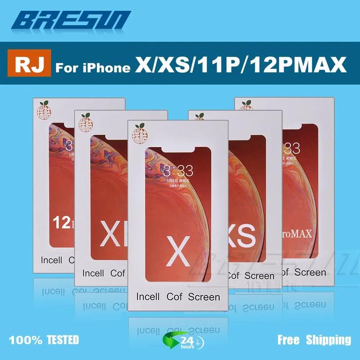 Layar RJ, untuk iPhone X XR XsMax 11 12 13 14 14Plus tampilan LCD