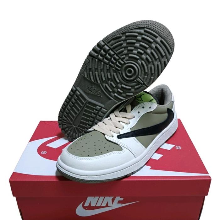 AJ1 Low x Travis Scott x Golf - Olive Green - Casual