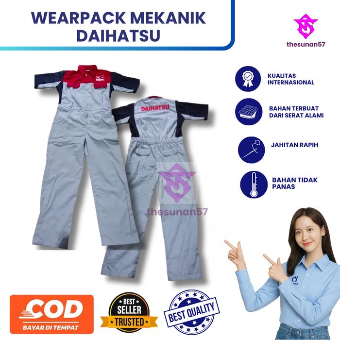 Seragam Daihatsu || Mekanik Daihatsu || Mekanik Daihatsu || Seragam Bengkel Bordir Kerja Safety Wear