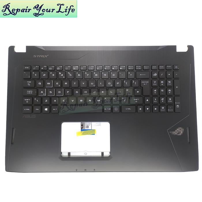 UK GB gamers notebook palmrest keyboard backlight for Asus GL702 ROG