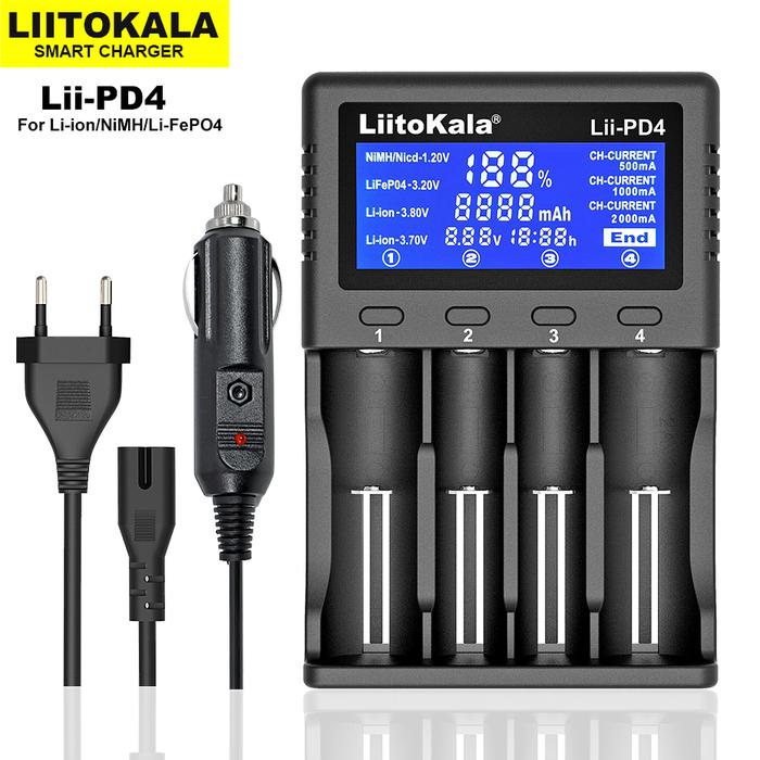 LiitoKala Lii-PD4 Lii-PD2 Lii-402 Lii202 LiiM4S 18650 Charger