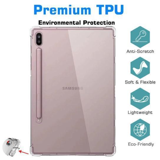 Soft Case Silikon Kompatibel Untuk Tab S7 & Tab S7 Plus & S7 Fe Bening Transparant Anti Crack