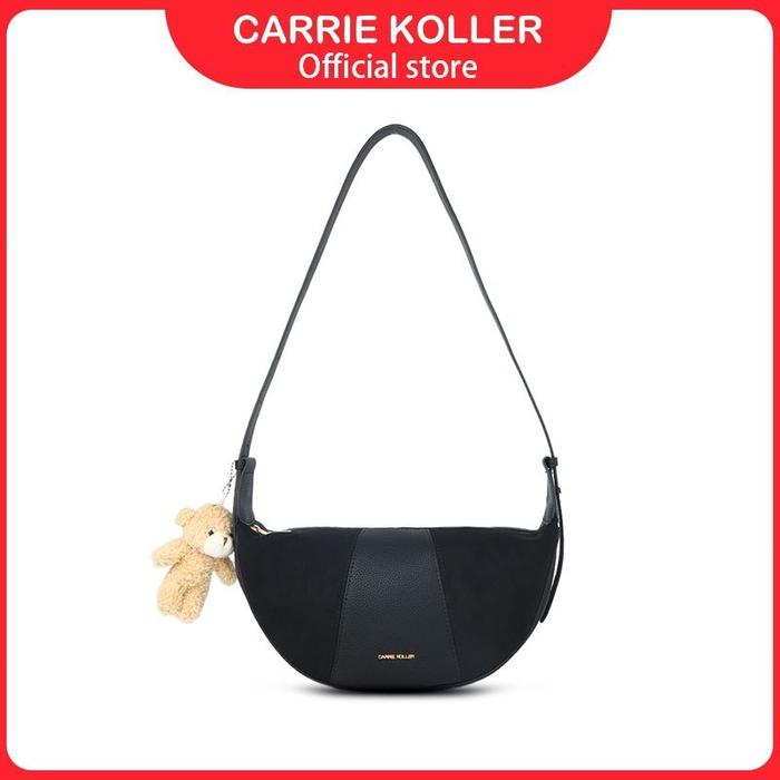 Carrie Koller Tas Bahu Wanita Tas Selempang Setengah Lingkaran
